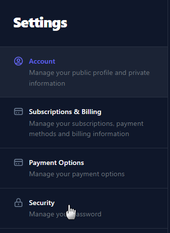 Selecting Your Med-Challenger Account Settings